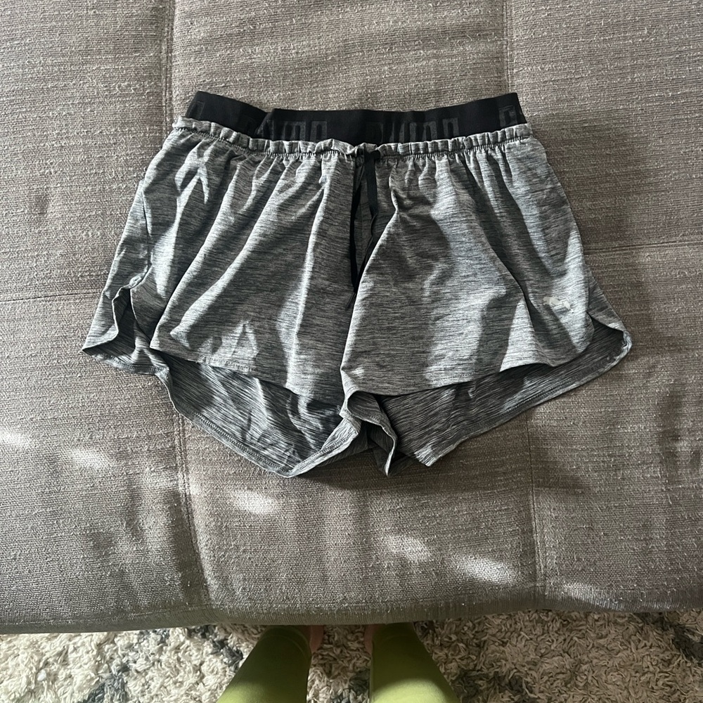Gray Women's Athletic Shorts Puma